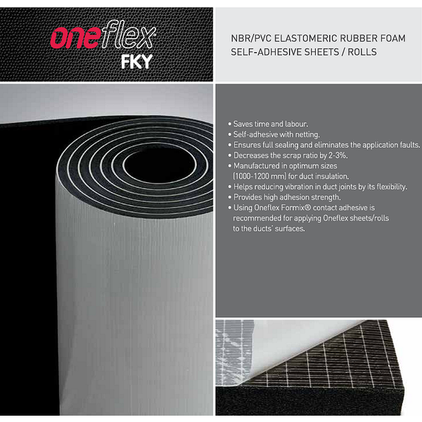 Oneflex ONEFLEX FKY - Листова изолация с лепилен слой за кемпери и ванове